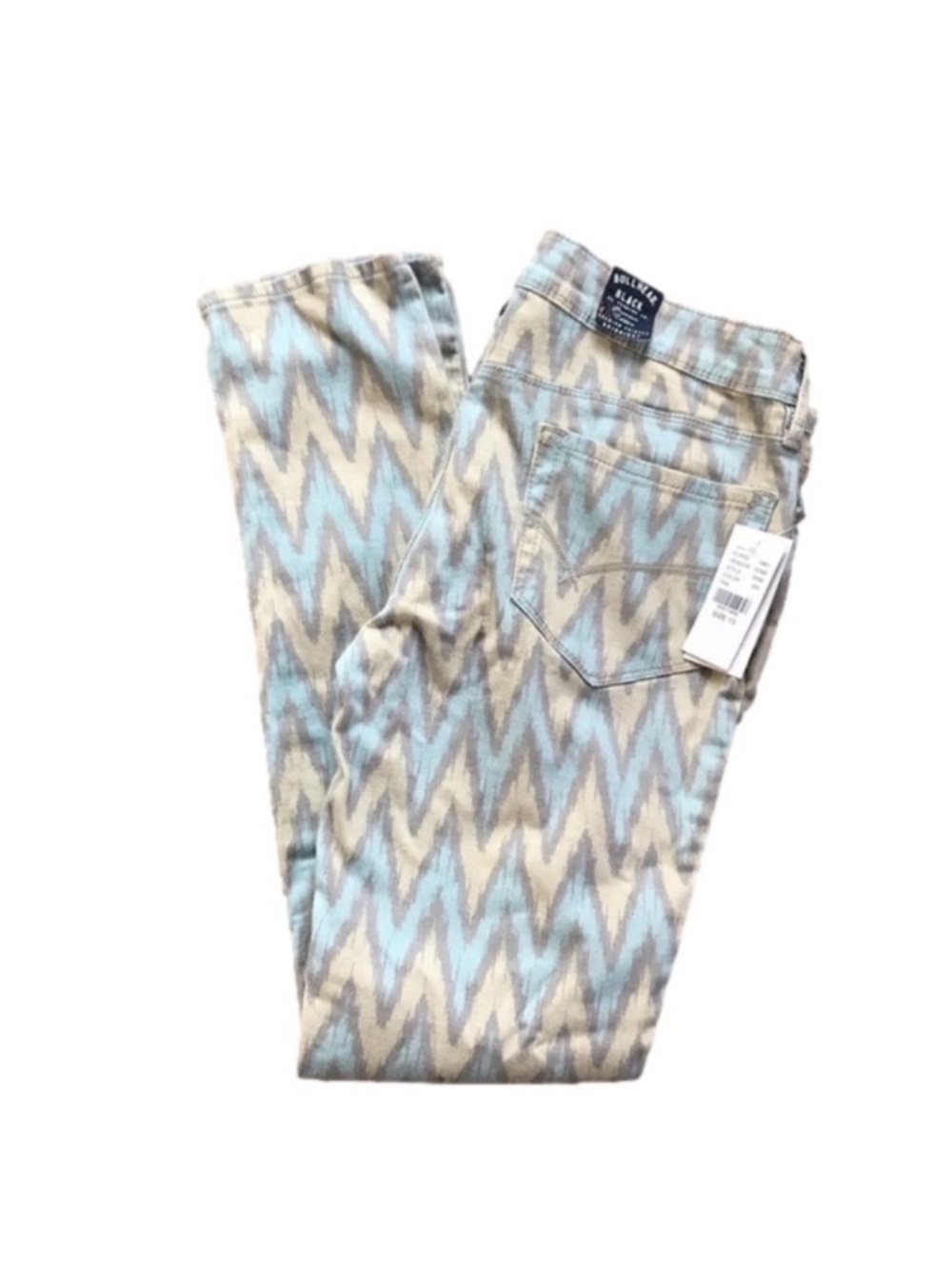 Bullhead Black pastel ikat chevron skinniest jeans Jr size 13